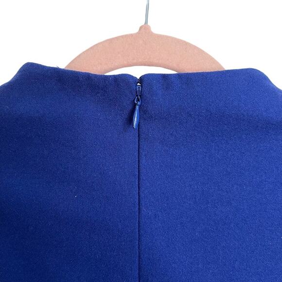 COS Cobalt Blue Wool Blend Sheath Dress - Picture 5 of 6